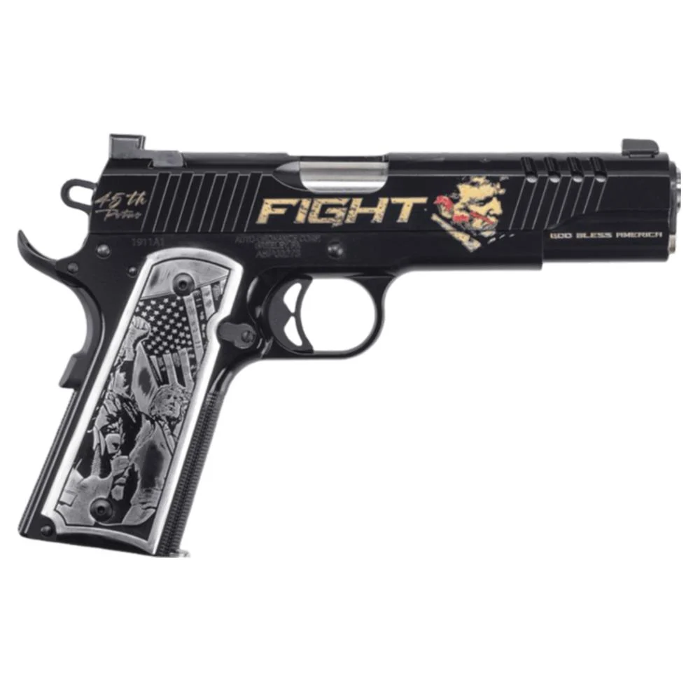 Auto-Ordnance Trump Fight 1911 Handgun .45 ACP 7rd Magazine 5" Barrel