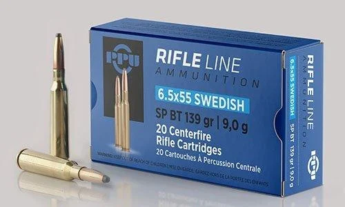 PPU Rifle Ammunition 7.5mm x 55 Swiss 174 gr FMJ-BT 2525 fps 20/ct