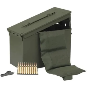 PMC Bronze Rifle Ammunition .223 Rem 55 gr FMJ 2900 fps 1680/ct (2-M2A1 Metal Boxes(840) w/ Bandoleer)