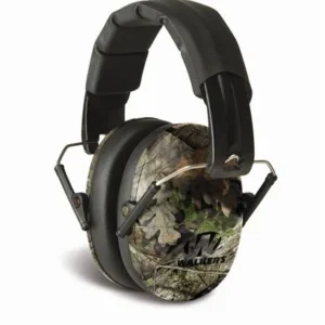 Walker's Pro Low Profile Folding Passive Earmuff- Mossy Oak