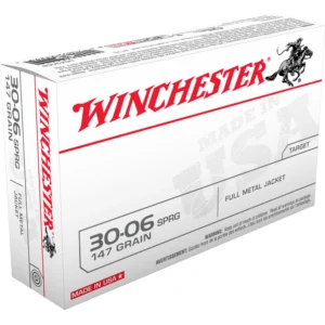 Winchester USA Rifle Ammunition .30-06 Sprg 147 gr. FMJ 3020 fps 20/ct
