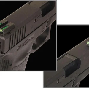 Truglo TFO Tritium/Fiber-Optic Day/Night Sights Fit Novak 1911 .260/.450 Front/Rear Green
