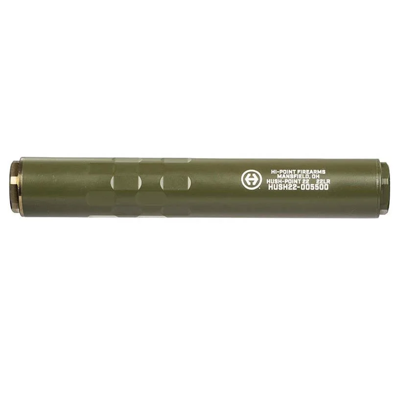 Hi-Point Hush-Point 22 RF Direct Thread Suppressor .22 LR OD Green 1/2x28 DT