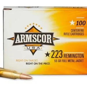 Armscor Rifle Ammunition .223 Rem 55gr FMJ 3050 fps 100/ct
